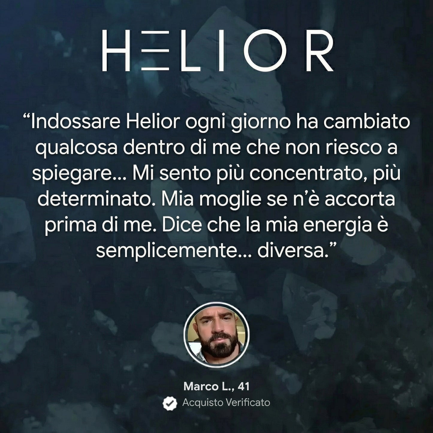 HELIOR - Braccialetto di ematite