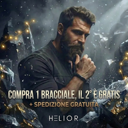 HELIOR - Braccialetto di ematite